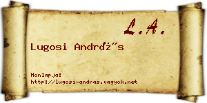 Lugosi András névjegykártya